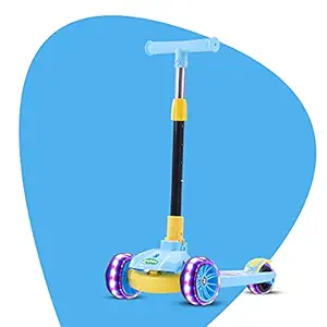 GoodLuck Baybee Skate Scooter for Kids, 3 Wheel Kids Scooter Smart Kick Scooter with Fold-able & Height Adjustable Handle, Runner Scooter