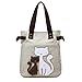 Produktbild Aoligei Samt Bohrer Katze Canvas Tasche Handtasche Tasche Einzigen Ranzen Tasche Mumie Umhängetasche