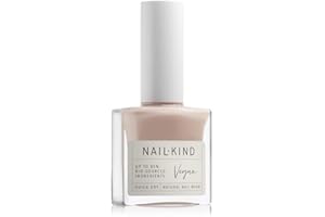 NAILKIND Nude Pink Nail Polish - Nude & Proud - Classic - Natural-Finish Nail Varnish - Vegan Nail Lacquer - Peta Certified Cruelty Free - Quick Drying Long Lasting - Chip Resistant Manicure - 8ml