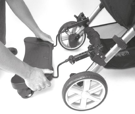 BABYBLUME Kiddyboard Buggyboard Trittbrett Mitfahrbrett Rollbrett für Kinderwagen Buggy Jogger bis 25 Kg - 7