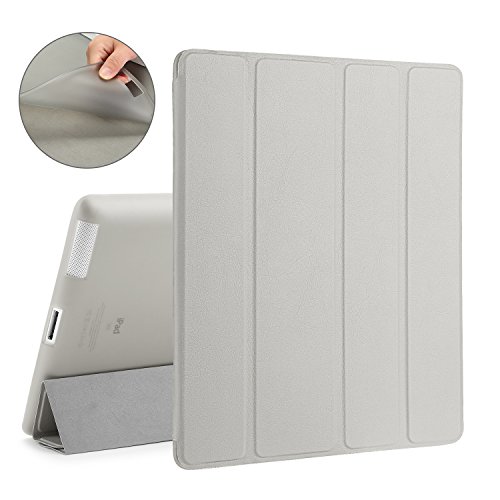 H lle f r iPad 2 iPad 3 iPad 4 CICMOD Smartcover Case Tasche Schutzh
lle Etui Auto Aufwachen Schlaf Funktion mit Multi St nder und Anti-Sto