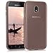 Price comparison product image kwmobile Crystal Case for Samsung Galaxy J3 (2017) DUOS - Soft Flexible TPU Silicone Protective Cover - Rose Gold