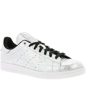 adidas Originals Stan Smith Schuhe Echtleder-Sneaker Turnschuhe Silber AQ4706