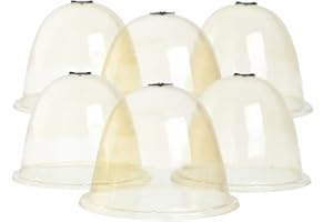 Outiror - Lot de 6 Cloches à Salades avec Ventilation et Accroches - pour Cultures en Potager