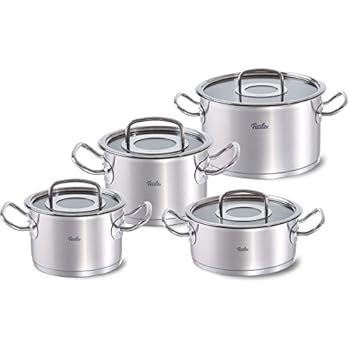 Fissler Topfset solea | 4-teilig | Edelstahl Kochtopf Set