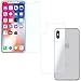 Produktbild wortek iPhone X Panzerglas Vorne und Hinten 2er Set Schutzfolie 9H Tempered Glass Front und Back für Display und Backcover Panzerglasfolie 3D Touch Anti-Kratzer Anti-Bläschen Anti-Fingerabdrücke