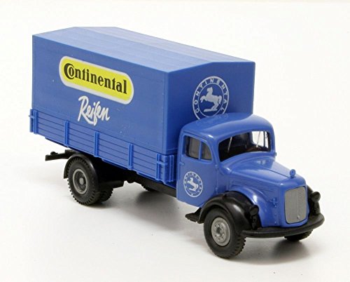 Preisvergleich Produktbild Brekina MB 311 Pritsche / Plane - Continental Reifen Spur H0