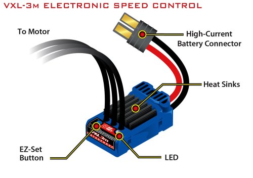 Traxxas TRA3370 Velineon Vxl-3m Waterproof Brushless Power System