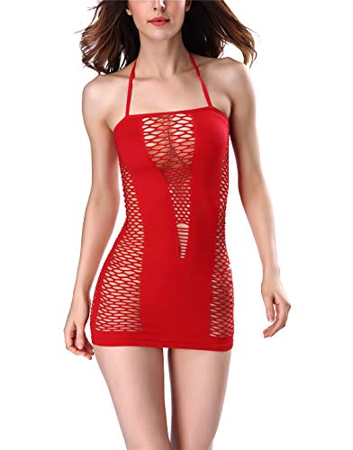 SxyBox Vestiti Sexy Donna Hot per Sesso Elasticità Completino Intimo Bodydoll Lingerie Mini Abito da Festa,Taglia Unica