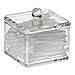Pusheng Square Acrylic Jewelry Box Case Cotton Ball Cotton Pad Holder Single Tier