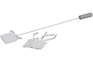 VANPEIN Behrend Zehenreiniger, Fusspflege, Hilfsmittel, 71 cm, Kunststoffgriff, 2 Ersatzbezüge