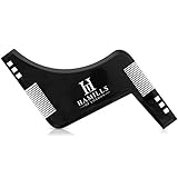 BEARD SHAPER - use this Beard Template Shaping Tool with a Razor or Beard Trimmer to Easily Style, Trim and Maintain Facial Hair - Essential Item in any Grooming Kit - Great Idea for a Birthday Gift