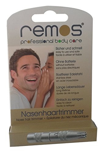 Remos Nasenhaarschneider Edelstahl rostfrei Sicheres Schneiden der Nasen- und Ohrenhaare. Ohne Batterien betrieben. Einfach zu reinigen und lange haltbar. - 5