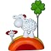 Produktbild Sheepworld 45431 Schaf und Regenbogen, Höhe ca. 8 cm Fotohalter, Polyresin, Mehrfarbig