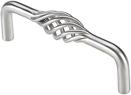 Provence Pull 96 mm. CC in Fine Brushed Stainless Steel (Set of 10)