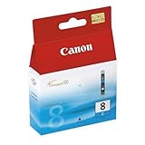 canon cli-8r Inhalt: 13ml Canon CLI-8 C original Tintenpatrone Cian für Pixma Inkjet Drucker MX700-MX850-MP500-MP510-MP520-MP520x-MP530-MP600-MP600R-MP610-MP800-MP800R-MP810-MP830-iP3300-iP3500-iP4200-iP4200x-iP4300-iP4500-iP4500x-iP5200-iP5200R-iP5300-iP6600D-iP6700D-iX4000-iX5000-PRO9000-PRO9000MarkII