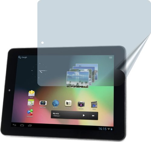 2x Intenso Tab 824 ENTSPIEGELNDE Displayschutzfolie Bildschirmschutzfolie von 4ProTec - Nahezu blendfreie Antireflexfolie