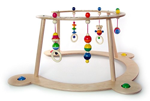 Hess Holzspielzeug 13370 Babyspiel und Lauflerngerät Bär Henry aus Holz, 70 x 70 x 36 cm - 2