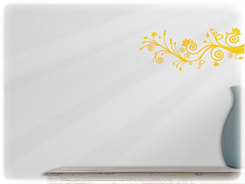 Preisvergleich Produktbild wandfabrik - Wandtattoo - 1 schöne Blumenranke (R2) in gelb
