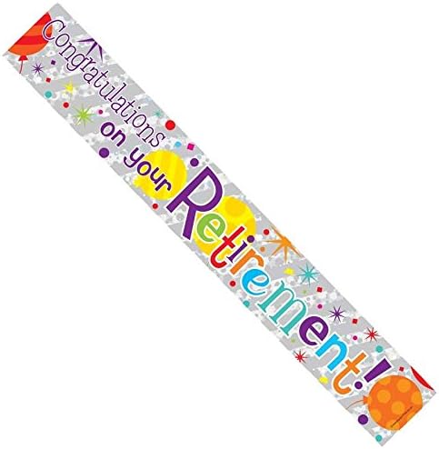 Congratulations on Your Retirement Foil Banner by APAC Packaging