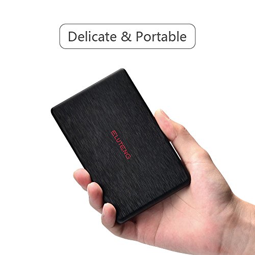 ELUTENG Externe Festplatten Gehäuse USB3.0 zu SATA3.0 Hard Disk Enclosure für 2.5 Zoll HDD / SSD Gehäuse Werkzeuglos in Schwarz - 7