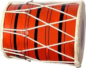 SG Musical Baby dholak Rope & Rings Dholak for kids (Multicolor)