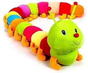 Agnolia Soft Toy Kids for Girl/boy Stuffed Colorful Soft Caterpillar - 50 cm