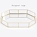 Produktbild Golden Glas Kosmetikorganiser Schmuckablage Goldenes Tablett Weinlese-Kupfer-Tee