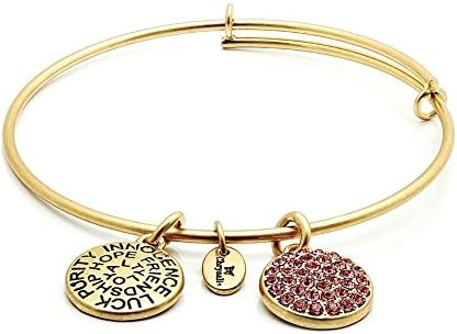 Chrysalis Women Brass Gold Crystal Bangle CRBT0110GP-