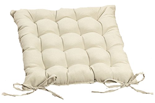 Preisvergleich Produktbild Sitzkissen Stuhlauflage Stuhlkissen 40x40cm (beige)