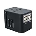 Produktbild oumeiou weltweit Reisen Adapter USB Wand Ladegerät Plug mit 4 Port Fast Ladegerät für UK USA EU aus