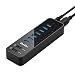 Produktbild QacQoc USB 3.0 Hub mit 7 Datenports(5 Gbps) und 2 Ladeanschlüsse 2.4A mit 60W Netzteiladapter, geeignet für Windows OS XP/Vista/7/8/10 (X86/X64)Mac OS 10.8~10.12, Chrome OS usw.(Schwarz)
