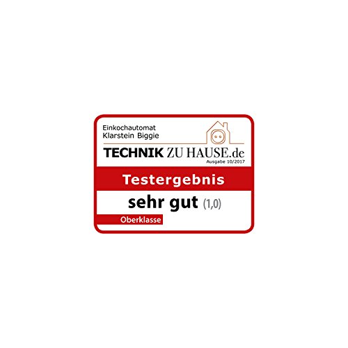 Klarstein Biggie Einkochautomat elektrisch Einkoch Topf Einkocher Heißgetränkespender (27 Liter Tankinhalt, 2000 Watt Leistung, einstellbarer Timer, Edelstahl) rot - 5