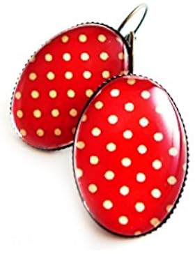 Vintage Ohrringe - Erdbeersorbet