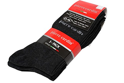 Preisvergleich Produktbild Socken PIERRE CARDIN Herren 3-er Pack 43-46 anthrazit