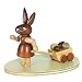Produktbild Osterhasen Häsin mit Bollerwagen, H: 6 cm aus Holz im Erzgebirge Stil, Osterdeko, Osterfigur