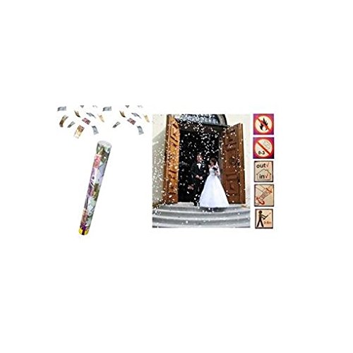Lot 10 canon CONFETTIS Mix Billets Euros F te Mariage 29cm - 5 8m - 714