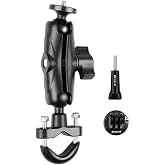 Galori PU701B Motosiklet Bisiklet Gidon Montaj Braketi Motosiklet Bisiklet Kamera Tutucu 1/4 In&ccedil; Vida ile Spor Kamera Montaj 