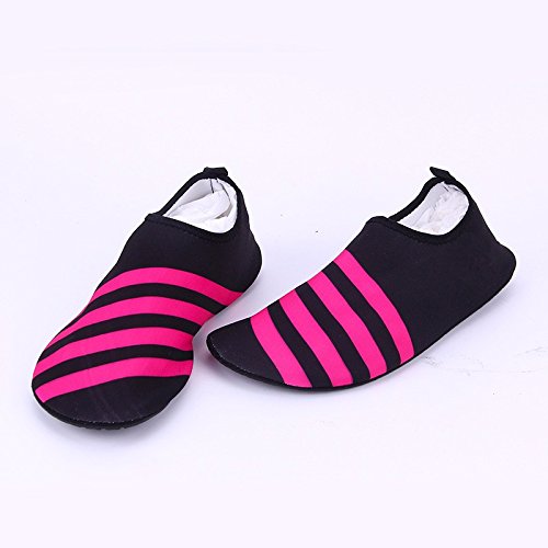 CAMTOA Unisex Badeschuhe Surfschuhe Aquaschuhe mit Rutschfeste Sohlen,Mesh Wattschuhe Strandschuhe für Kinder Erwachsene - 3