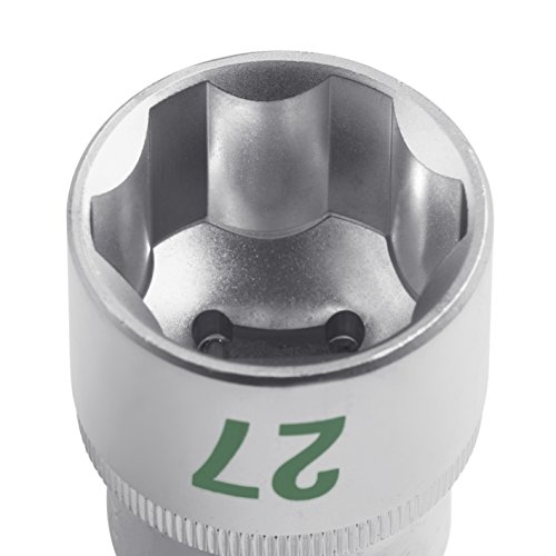 Meister Bit- und Steckschlüssel-Satz 64-teilig ✓ 1/2 + 1/4 Zoll Antrieb ✓ Große Ziffern ✓ Chrom-Vanadium-Stahl ✓ Robuster Metallkoffer ✓ Umschaltknarre | Knarrenkasten | Nusskasten | Ratschenkasten | Profi-Steckschlüsselkasten | Steckschlüssel-Set | 8429300 - 5