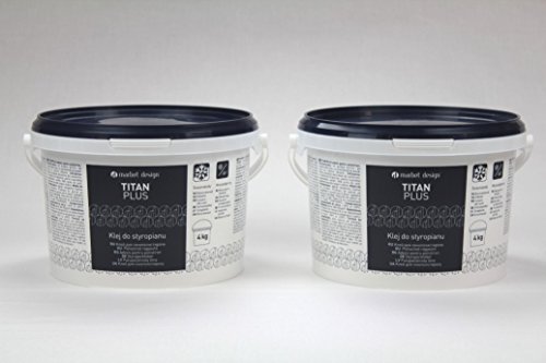 8 kg Styroporkleber in Eimer feucht & frostfest schneeweiss Innen TITAN PLUS