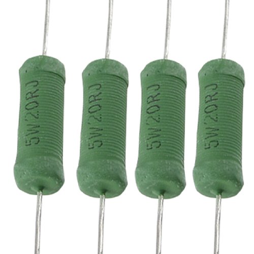 sourcingmap® Drahtwiderstand Blei 5W 20 Ohm Keramik Drahtwiderstand Widerstand R 10 Stk
