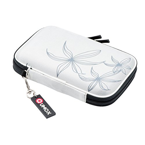 QUMOX 2,5" extern HDD Gehäuse / Tasche für tragbare Festplatte Weiß