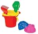 Produktbild Polesie 2982 Eimer mit Tuelle klein, Sieb Blume, Schaufel, Rechen, 2 Foermchen, farblich sortiert