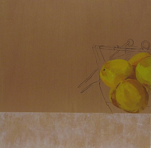 Cuadro Serie Dorada: Cesta de limón