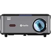 FunFlix P1 Android 4K Destekli Bluetooth 5G Wi-Fi LED Full HD Projeksiyon Cihazı, 150W lamba, 300 in&ccedil; g&ouml;r&uuml;nt&uuml;