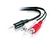Rts™ 3.5 mm Stereo Audio Male to 2 RCA Male Cable 1.5 Meter - Black - 2 Year Warranty With Rts (Radhey Techno Services) RS.139.00