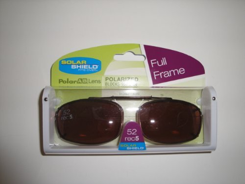 Solar Shield Polarized Driving Lens 52R5 Full Frame Clip on Sunglasses by Dioptics Inc by Dioptics Inc