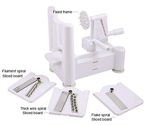 Ardisle Spirale Schneide Cutter Spiralizer für Gemüse Obst zum Mandoline Küche - 5
