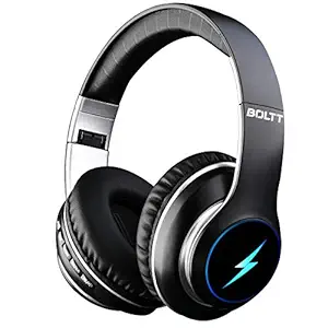 Fire-Boltt Blast 1200 On-Ear Bluetooth Headphones with Glow Lights, 20H Playtime, 1000mAh Battery and Shocking Bass and Built in Mic